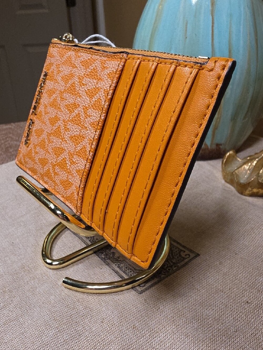 Michael Kors Signature JetSet MK Crossbody (NWT) w/ Matching Card Holder (NWOT) - Picture 12 of 14